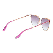 Guess Rose Gold Metal Butterfly Sunglasses