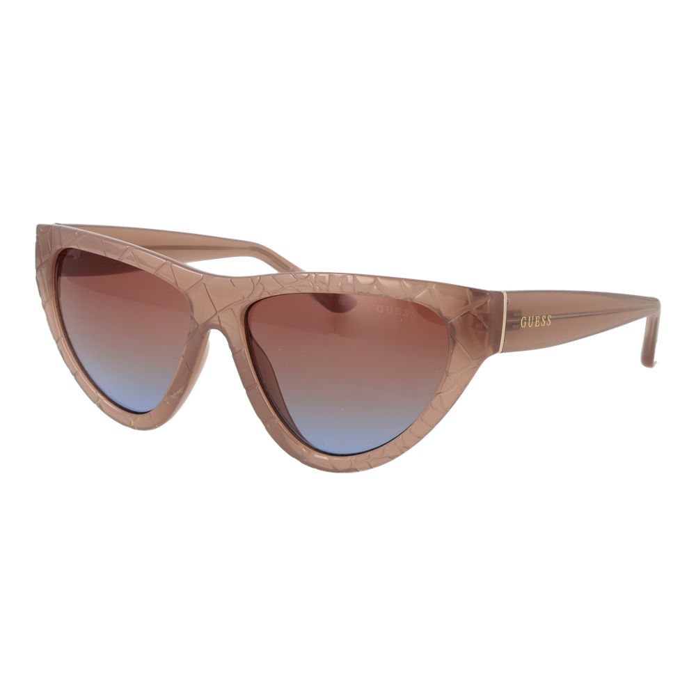 Guess Beige Plastic Cat Eye Sunglasses