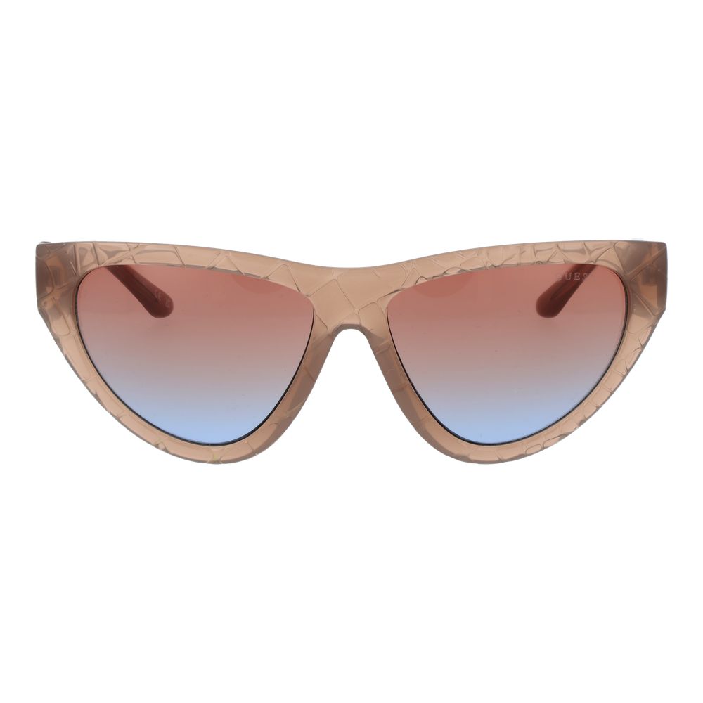 Guess Beige Plastic Cat Eye Sunglasses
