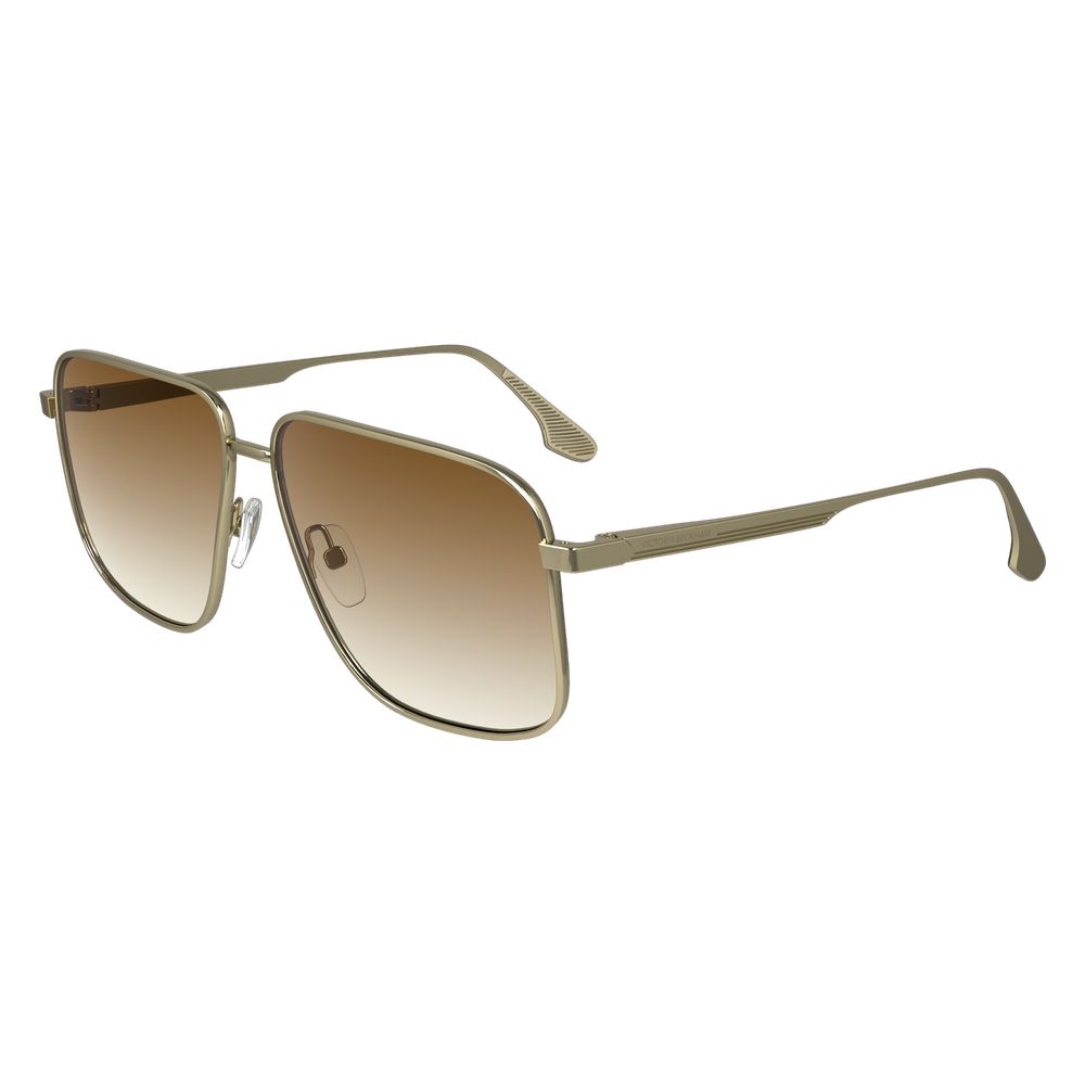 Victoria Beckham Gold Metal Aviator Sunglasses