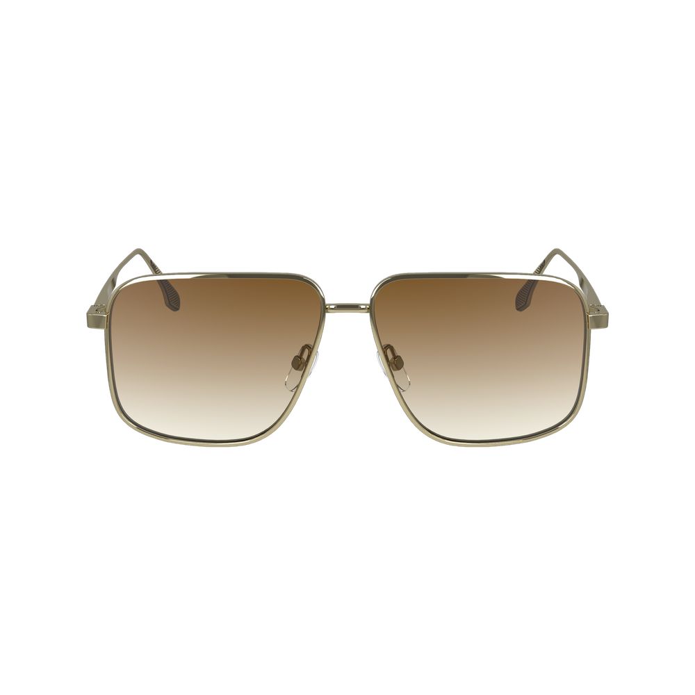 Victoria Beckham Gold Metal Aviator Sunglasses