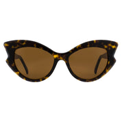 Andy Wolf Brown Acetate Cat Eye Sunglasses
