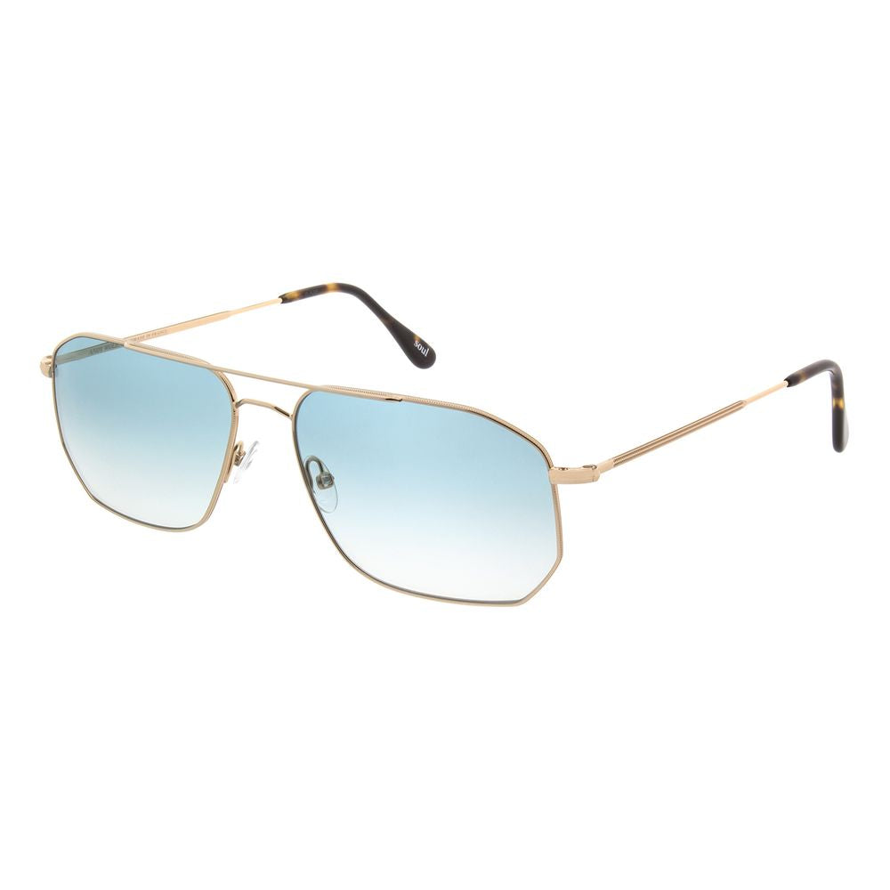 Andy Wolf Gold Metal Aviator Sunglasses