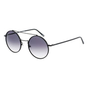 Andy Wolf Black Metal Round Sunglasses