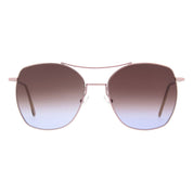 Andy Wolf Brown Metal Cat Eye Sunglasses