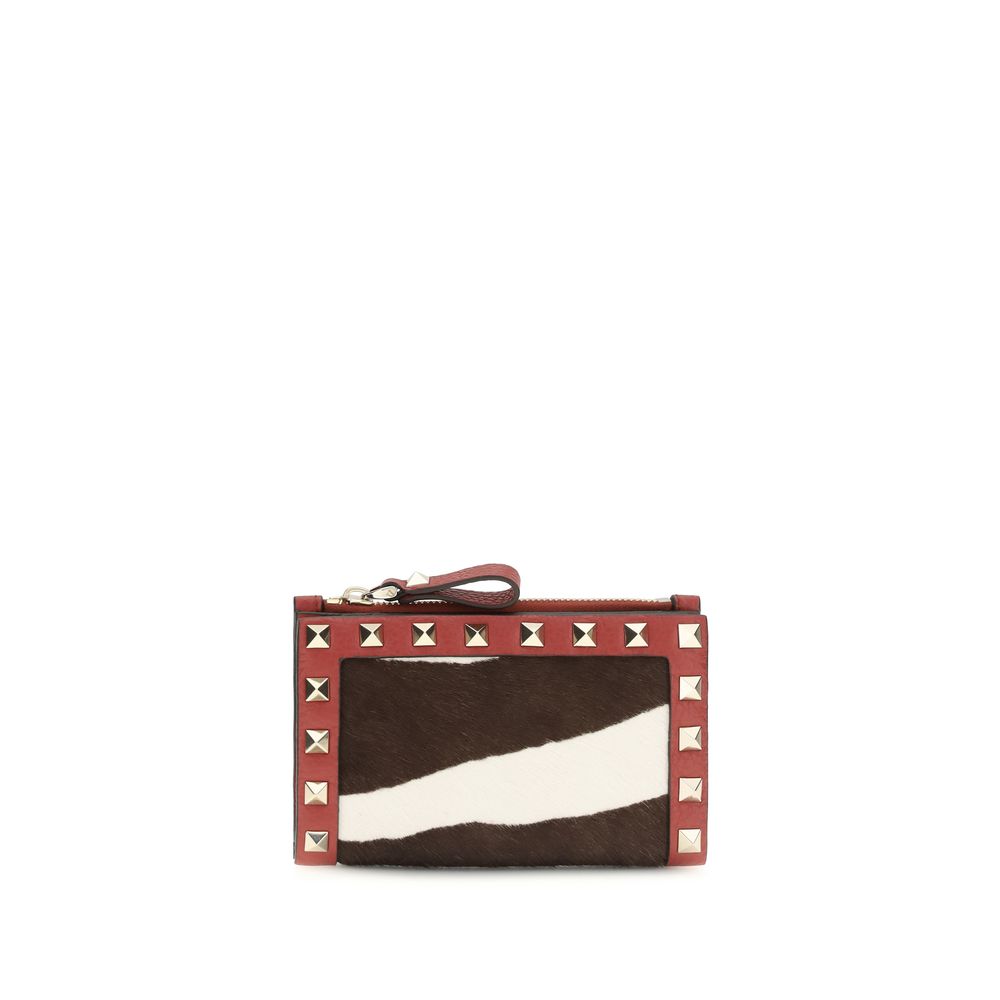 Valentino Garavani Multicolor Calf Leather Wallet
