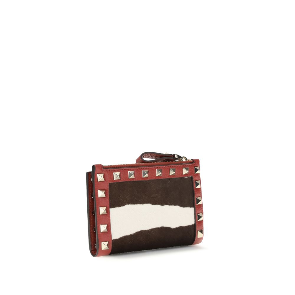 Valentino Garavani Multicolor Calf Leather Wallet
