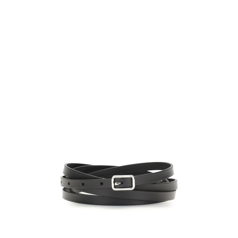 Givenchy Black Calf Leather Double Belt