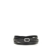 Givenchy Black Calf Leather Double Belt
