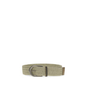 Brunello Cucinelli Beige Linen Belt