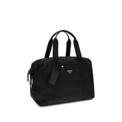 Prada Black Calf Leather Travel Bag