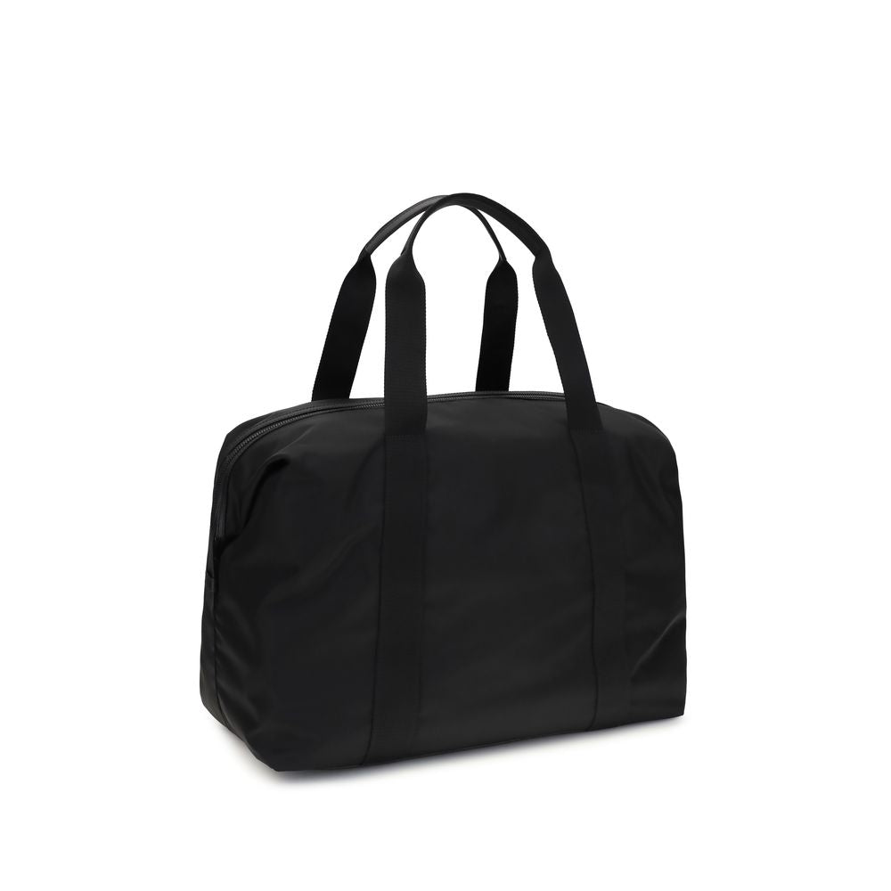 Prada Black Calf Leather Travel Bag