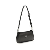 Vivienne Westwood Black Calf Leather Shoulder Bag