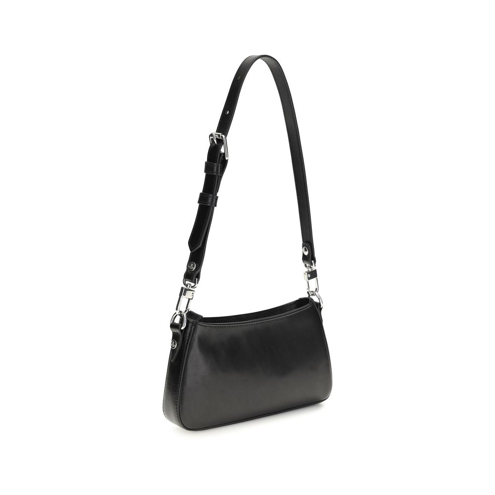 Vivienne Westwood Black Calf Leather Shoulder Bag
