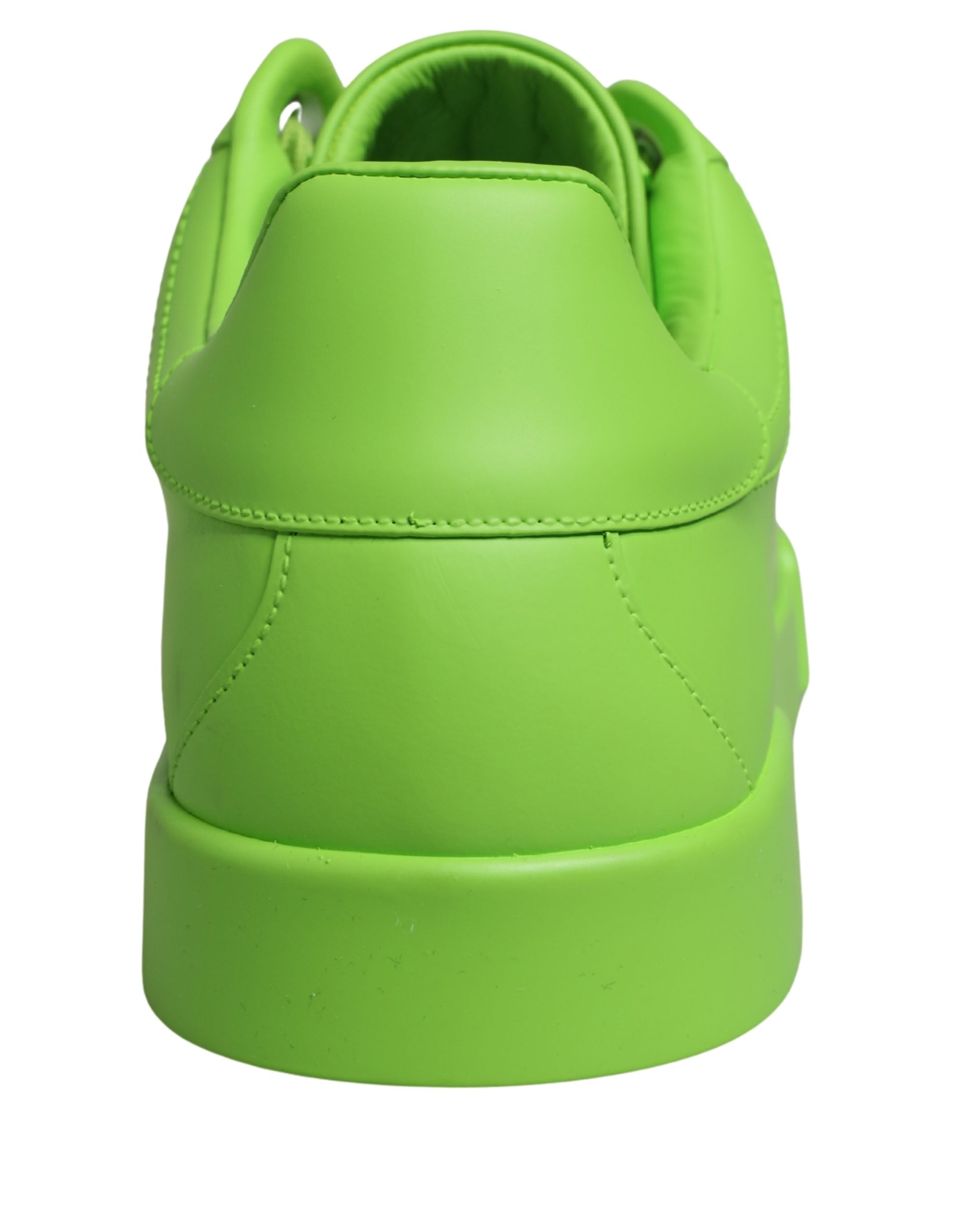 Dolce & Gabbana Green Calf Leather Low Top Sneakers