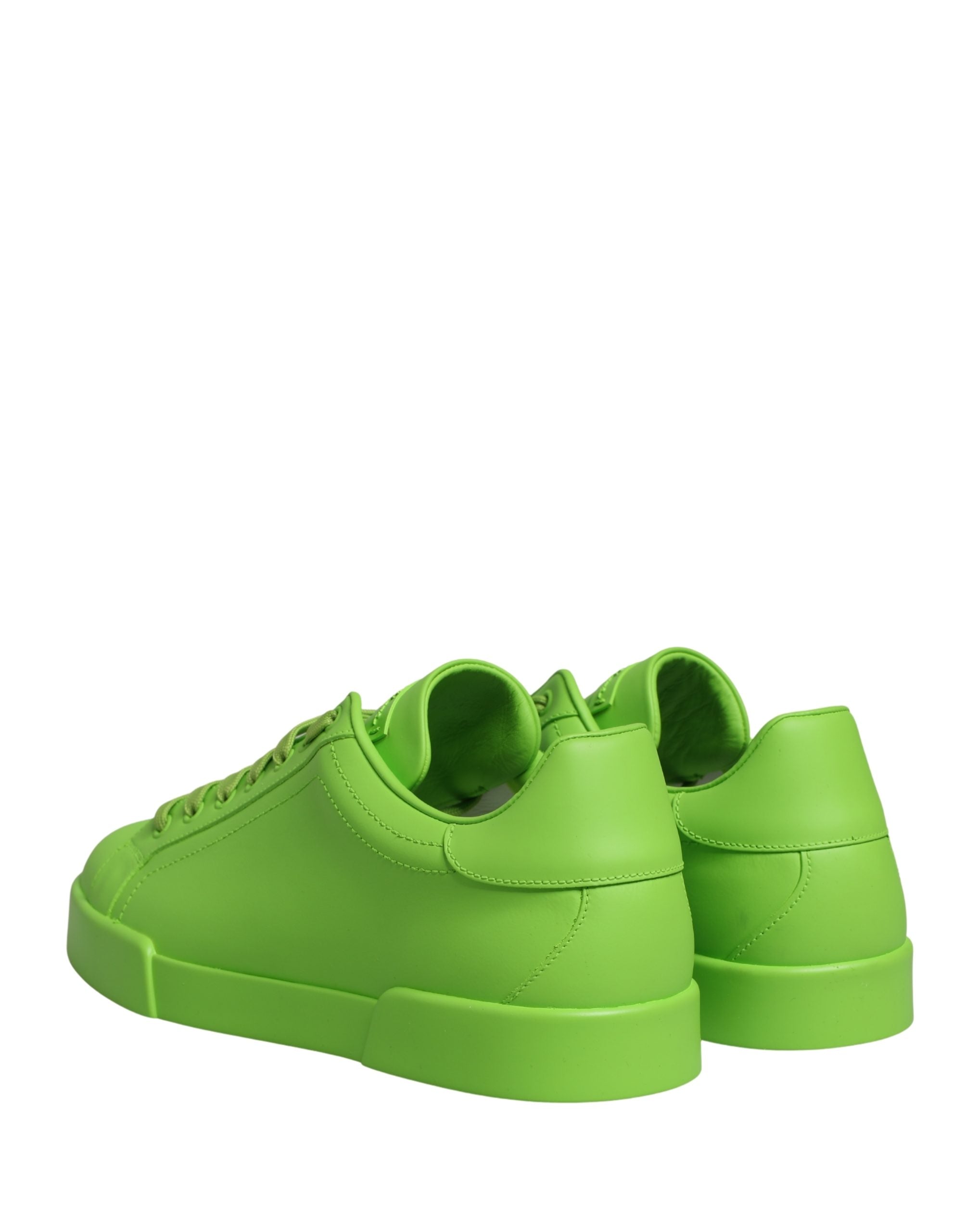 Dolce & Gabbana gröna Portofino låga sneakers i kalvskinn