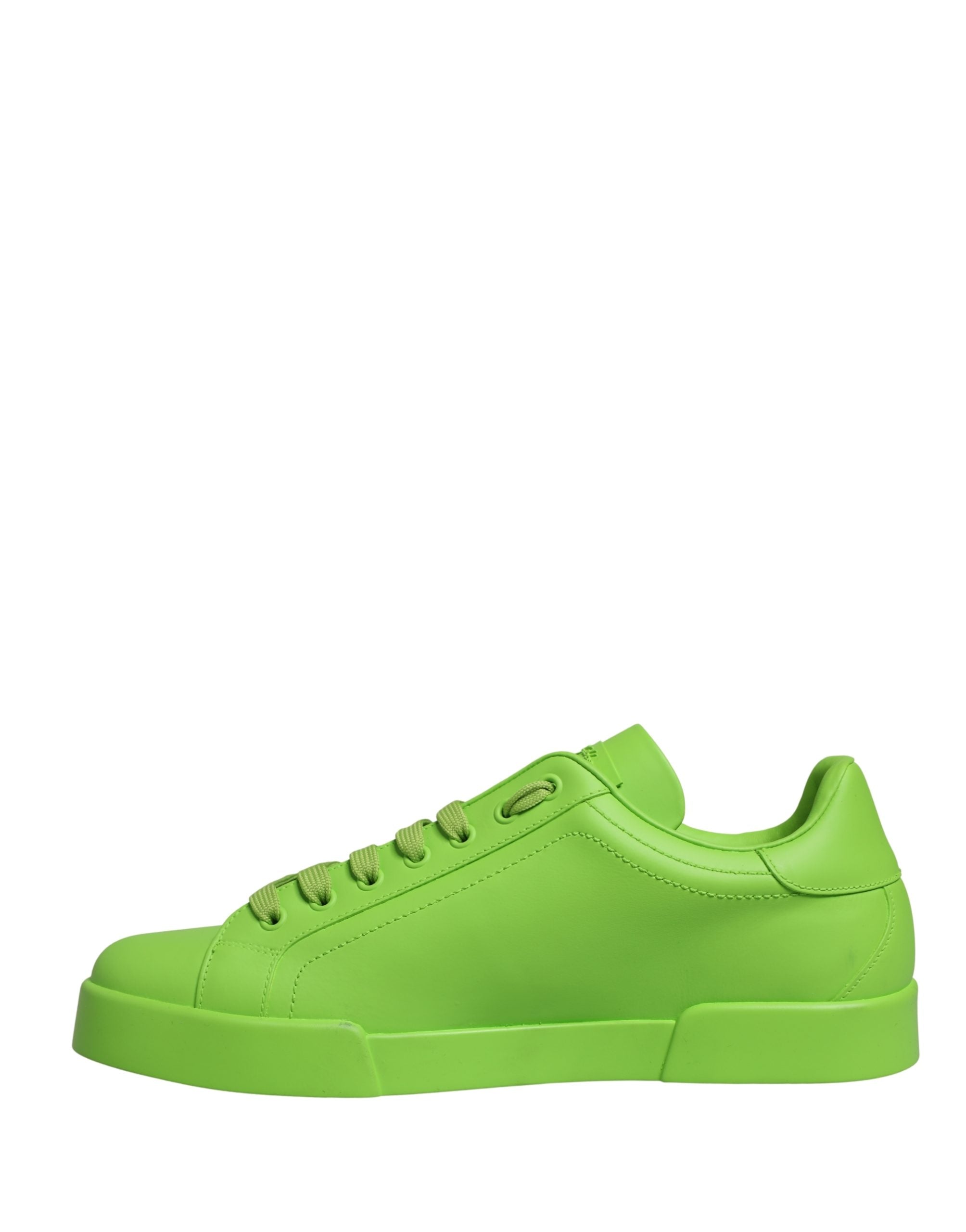 Dolce & Gabbana gröna Portofino låga sneakers i kalvskinn