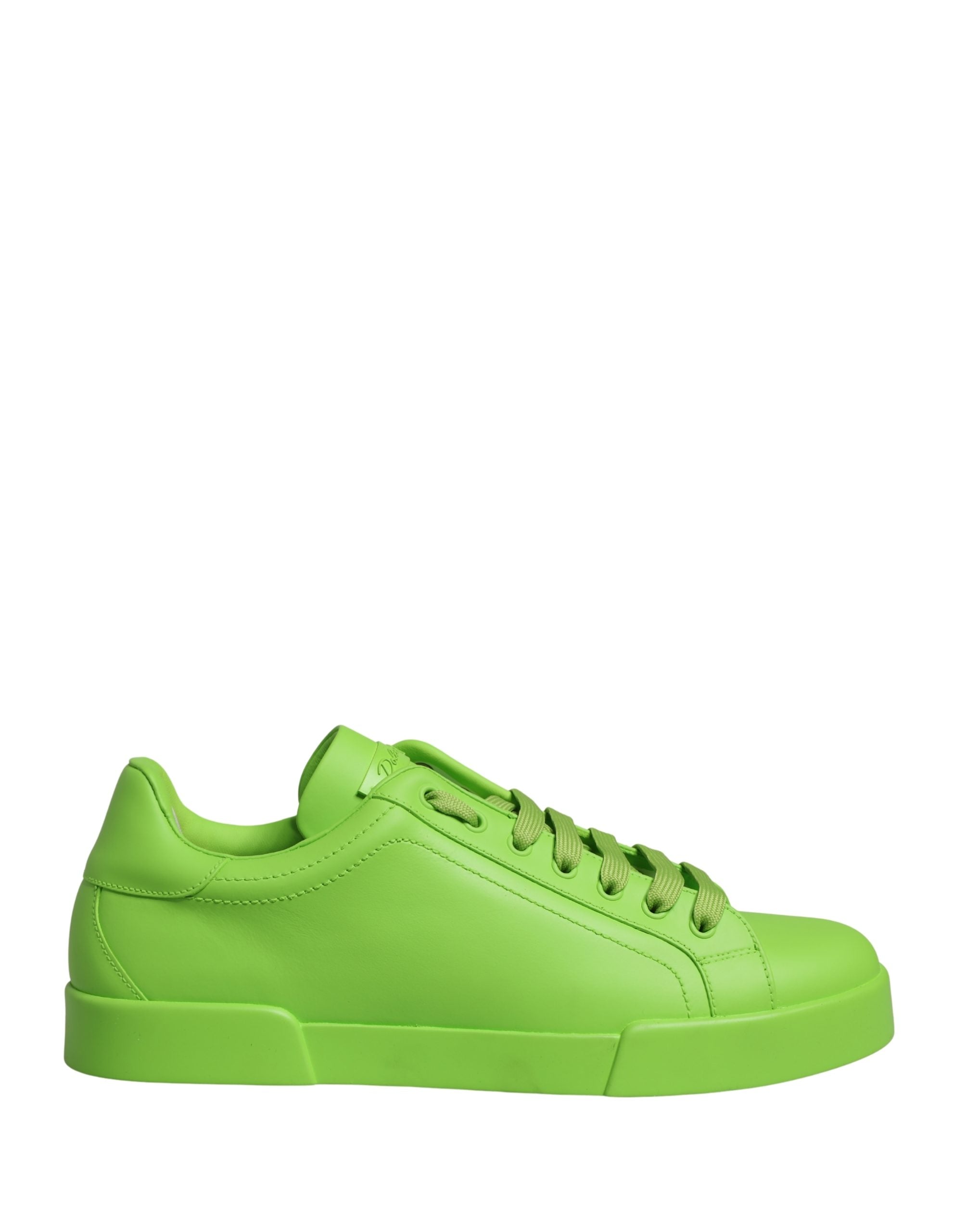 Dolce & Gabbana Green Calf Leather Low Top Sneakers
