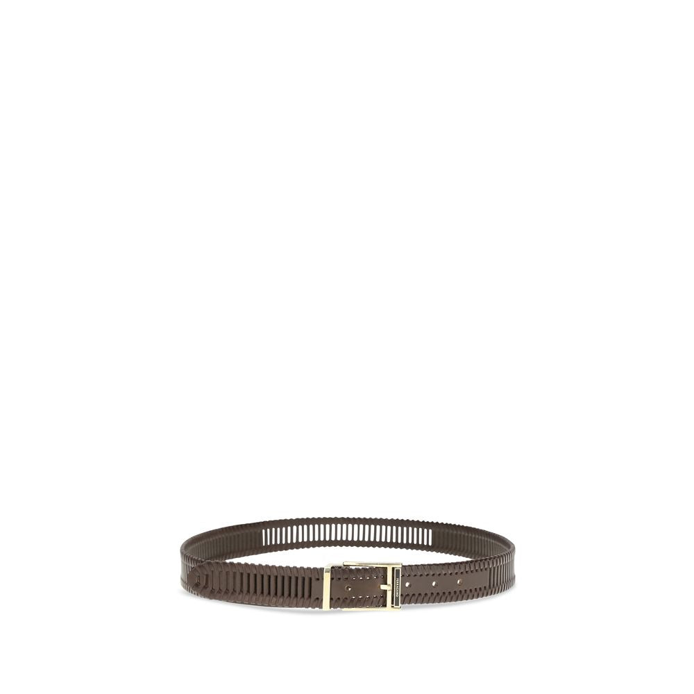 Ferragamo Brown Calf Leather Regular Belt
