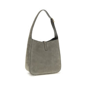 Saint Laurent Gray Calf Leather Shoulder Bag