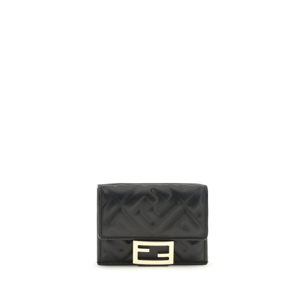 Fendi Black Lamb Leather Wallet