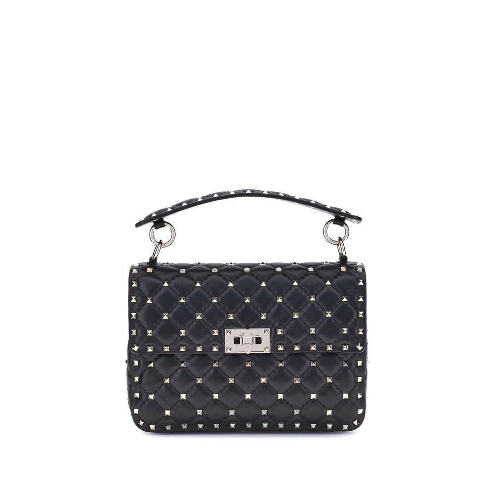 Valentino Garavani Black Nappa Leather Shoulder Bag