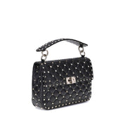 Valentino Garavani Black Nappa Leather Shoulder Bag