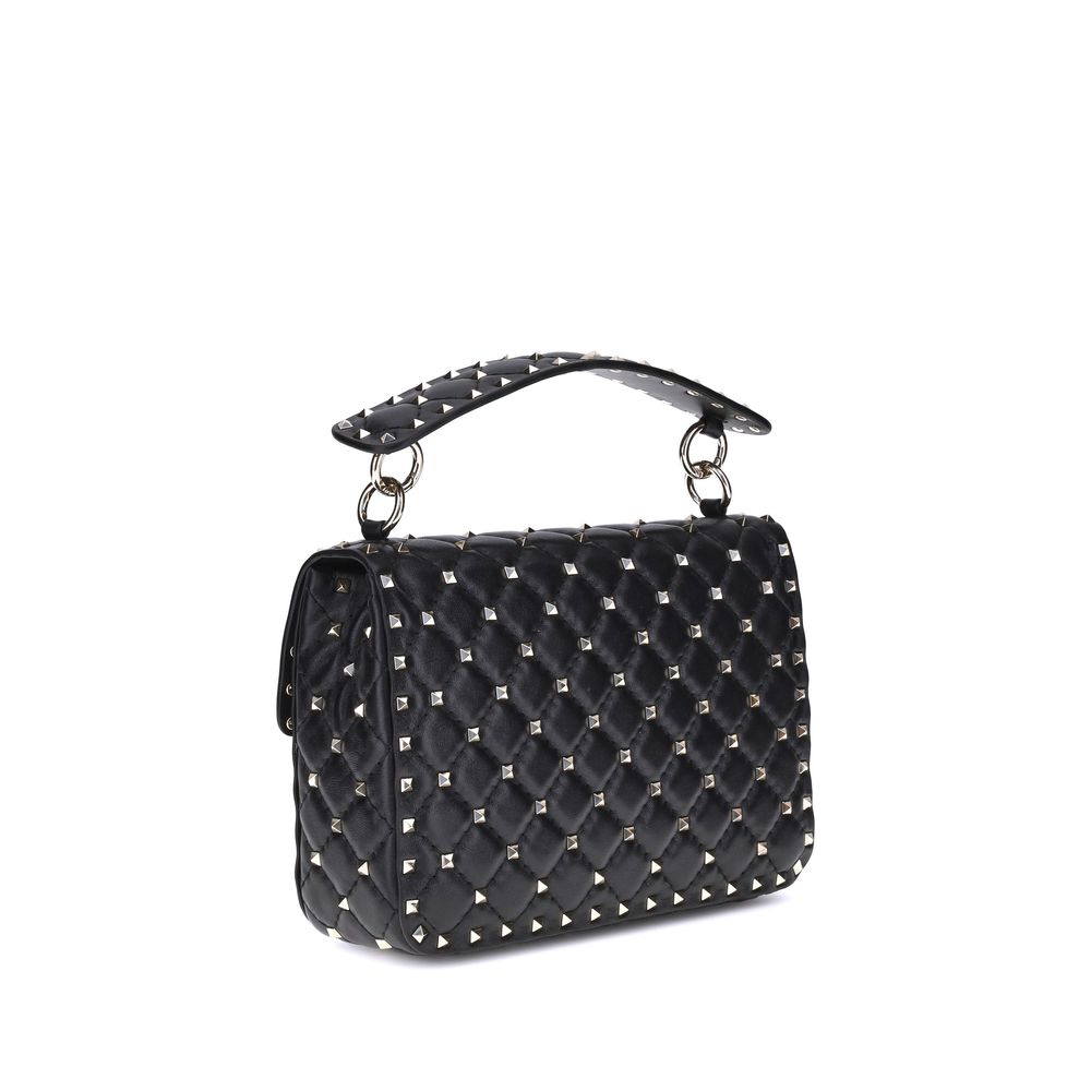 Valentino Garavani Black Nappa Leather Shoulder Bag