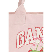 Ganni Pink Cotton Shoulder Bag