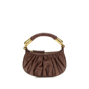 Balmain Brown Calf Leather Mini Bag