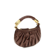 Balmain Brown Calf Leather Mini Bag