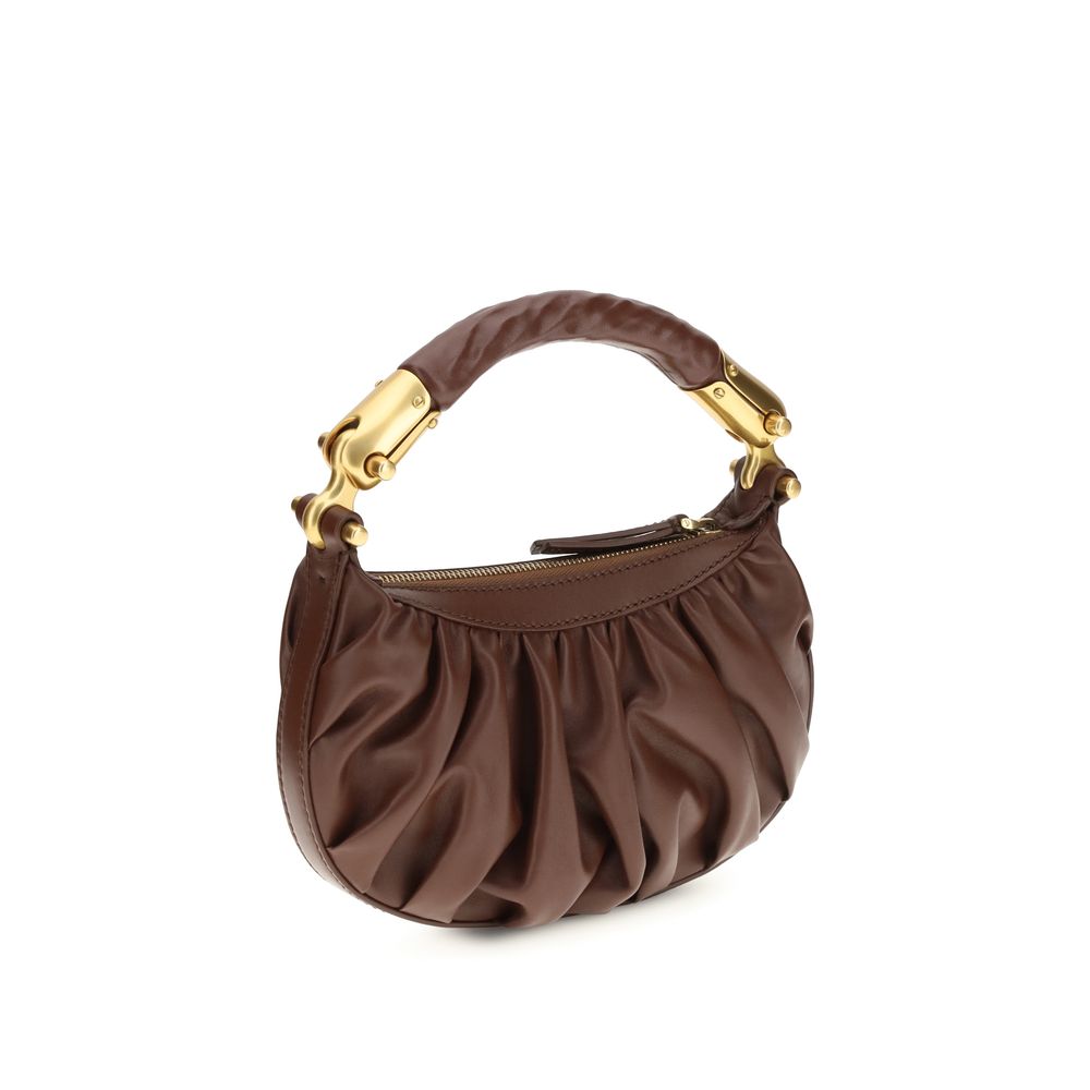 Balmain Brown Calf Leather Mini Bag