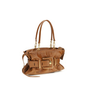 Balmain Brown Calf Leather Handbag