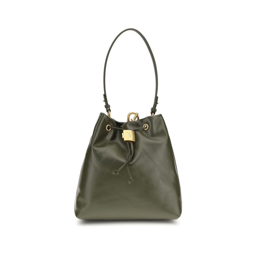 Balmain Bicolor Calf Leather Backpack