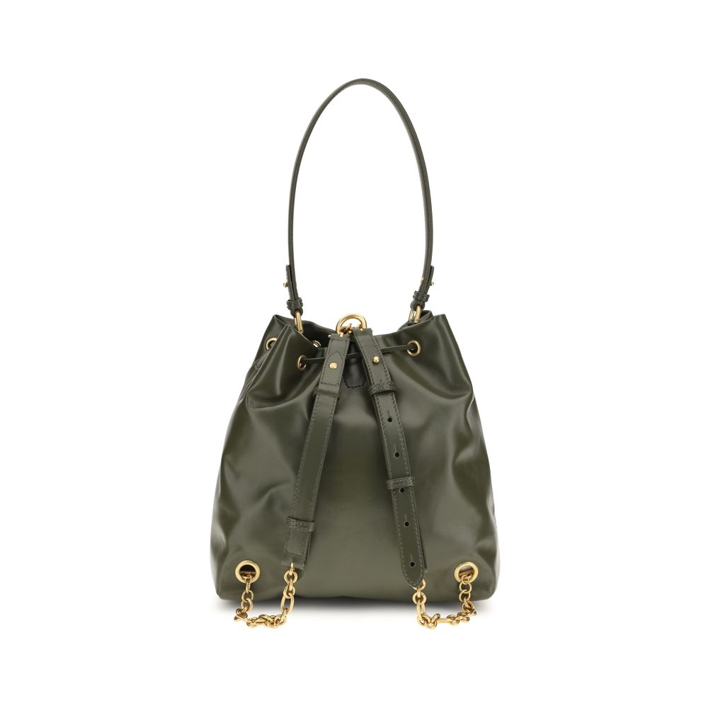 Balmain Bicolor Calf Leather Backpack