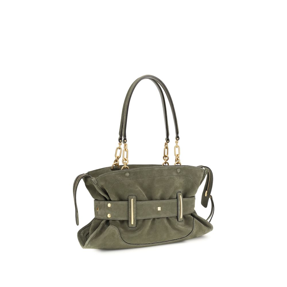 Balmain Bicolor Calf Suede Handbag