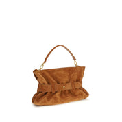 Balmain Brown Calf Leather Handbag