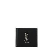 Saint Laurent Black Calf Leather Wallet