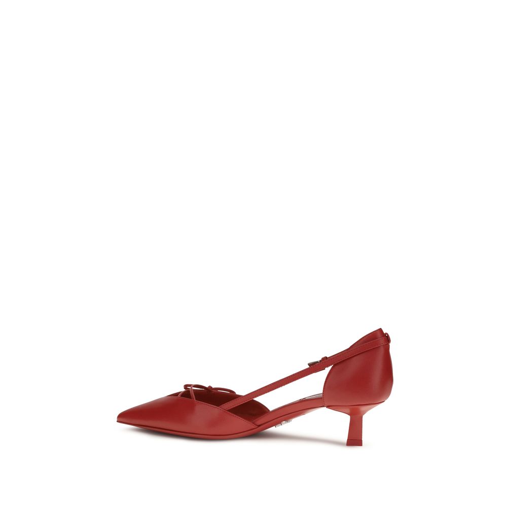 Prada Multicolor Goatskin High-Heel Pumps