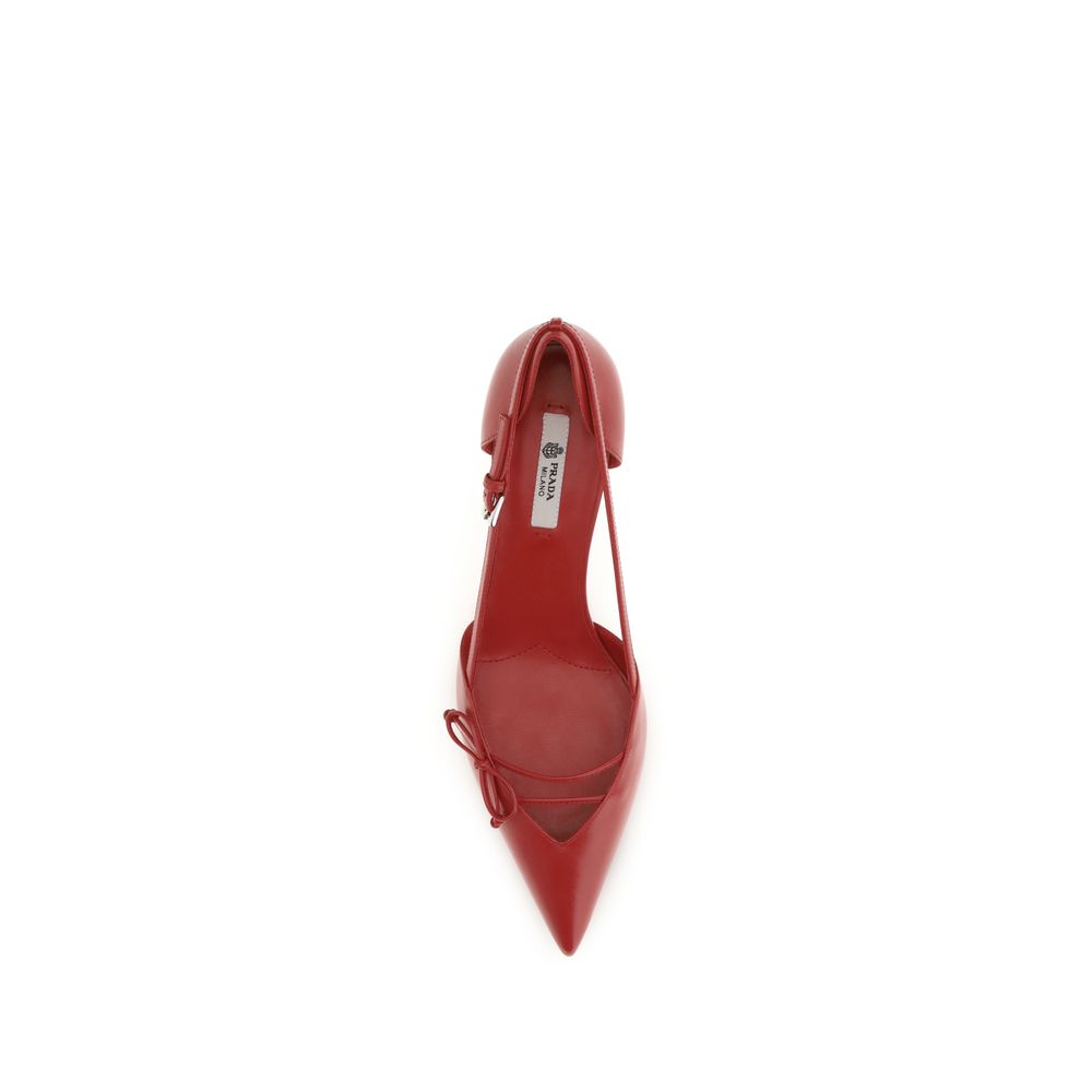 Prada Multicolor Goatskin High-Heel Pumps