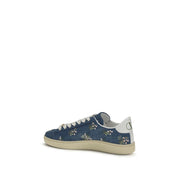 Valentino Garavani Blue Calf Leather Low Top Sneakers