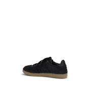 Balmain Black Suede Low Top Sneakers