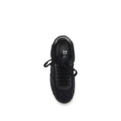 Balmain Black Suede Low Top Sneakers