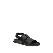 Dolce & Gabbana Black Calf Suede Sandals