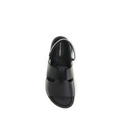 Dolce & Gabbana Black Calf Suede Sandals