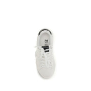 Balmain Black Calf Leather Low Top Sneakers
