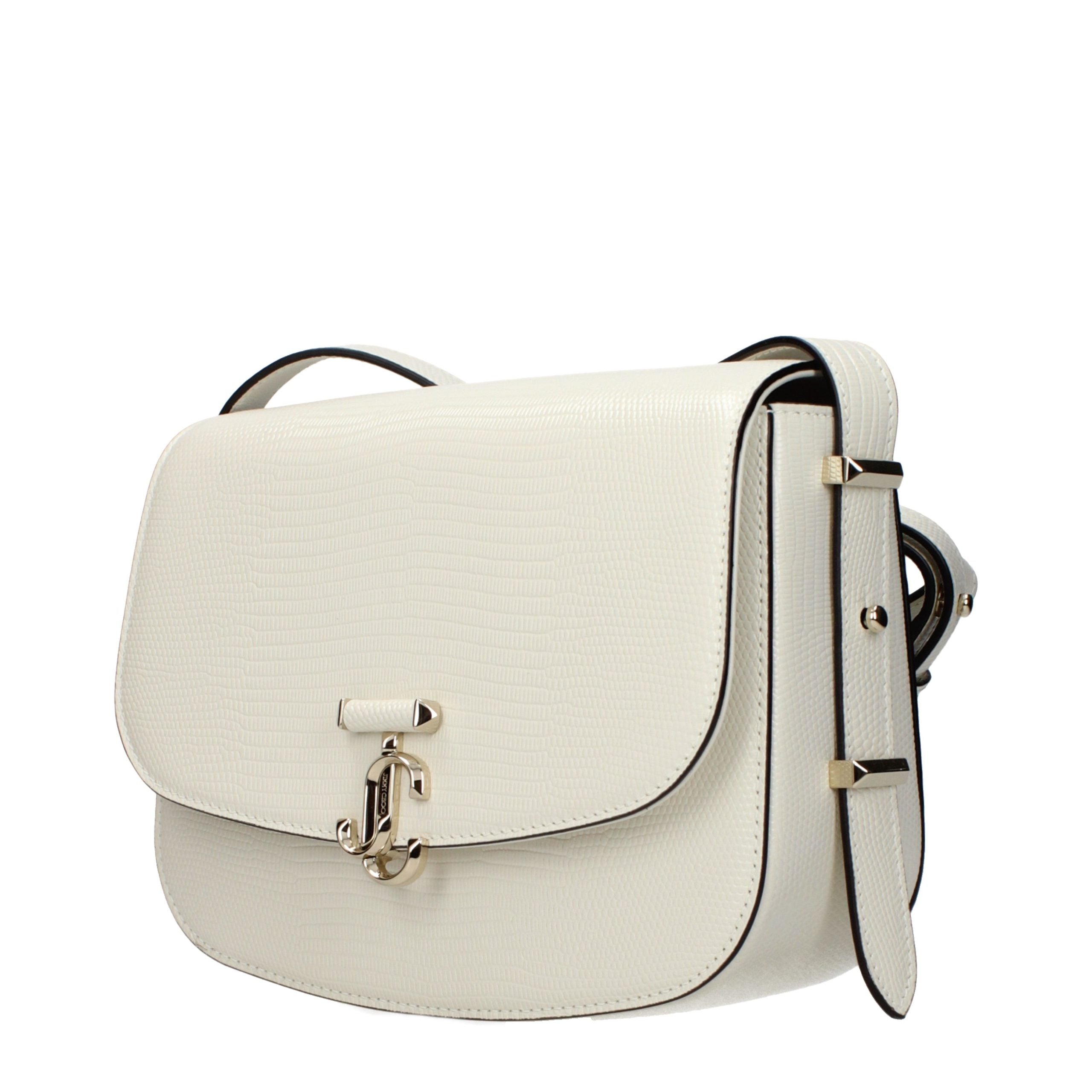 Jimmy Choo Blue and White Leather Crossbody Bag