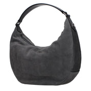 Jimmy Choo Gray Suede Shoulder Bag