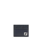 Fendi Beige Leather Squared Card Holder