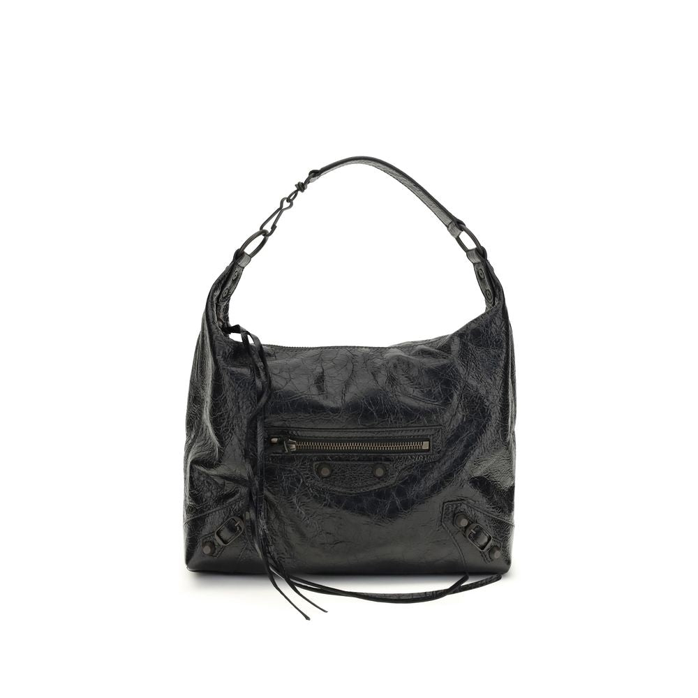 Balenciaga Black Lambskin Shoulder Bag